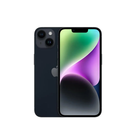 IPhone - 14 Midnight(128 GB STORAGE)- 12 MP MAIN CAMERA - RETINA HDR DISPLAY-No Power Adapter-No Power Cable
