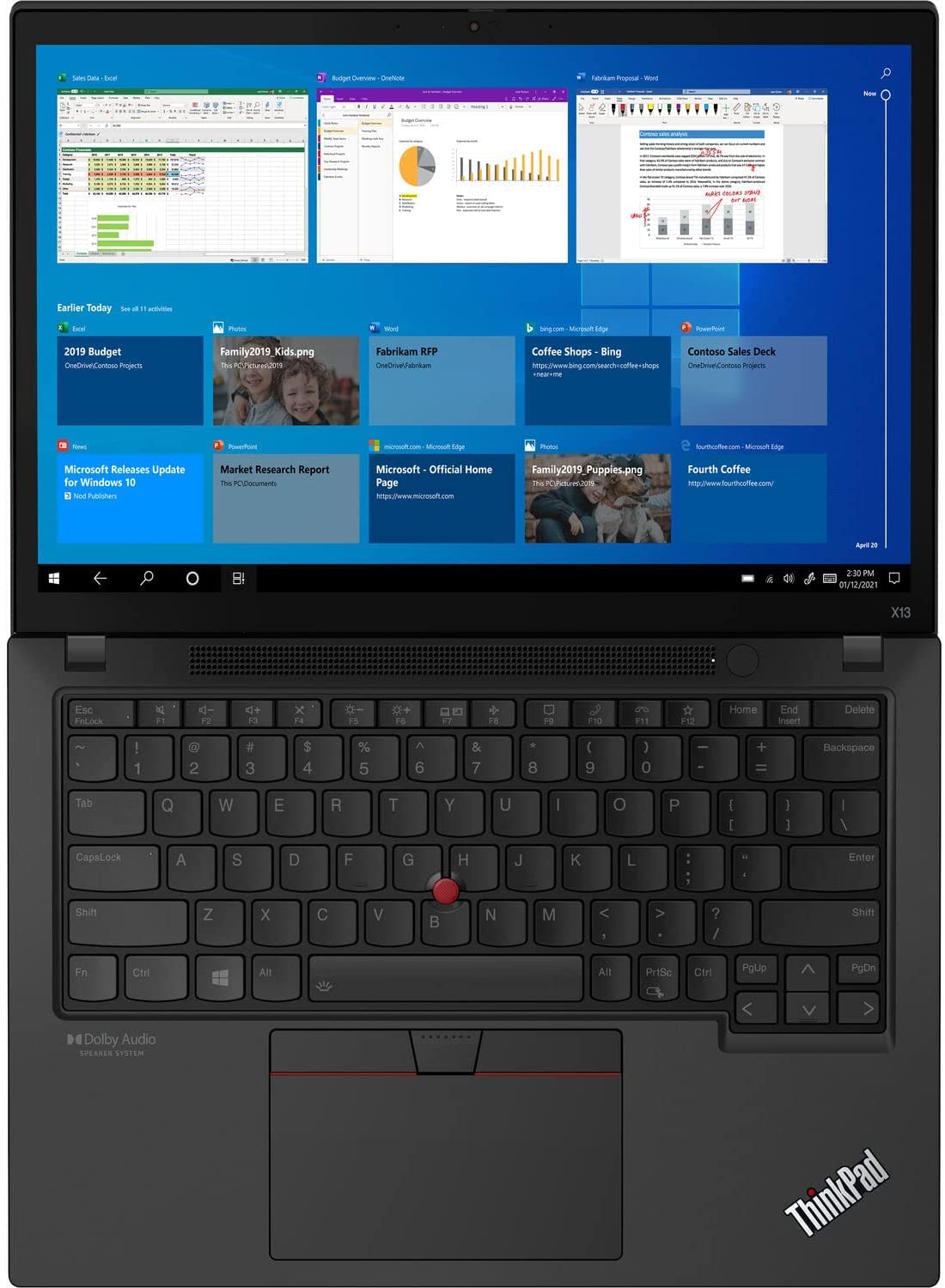 Refurbished Lenovo ThinkPad X13 Gen2 (AMD Ryzen 5 Pro 5650U / 16GB / 256GB / 14" Inches Non-Touch/ BT& Wi-Fi, Webcam)